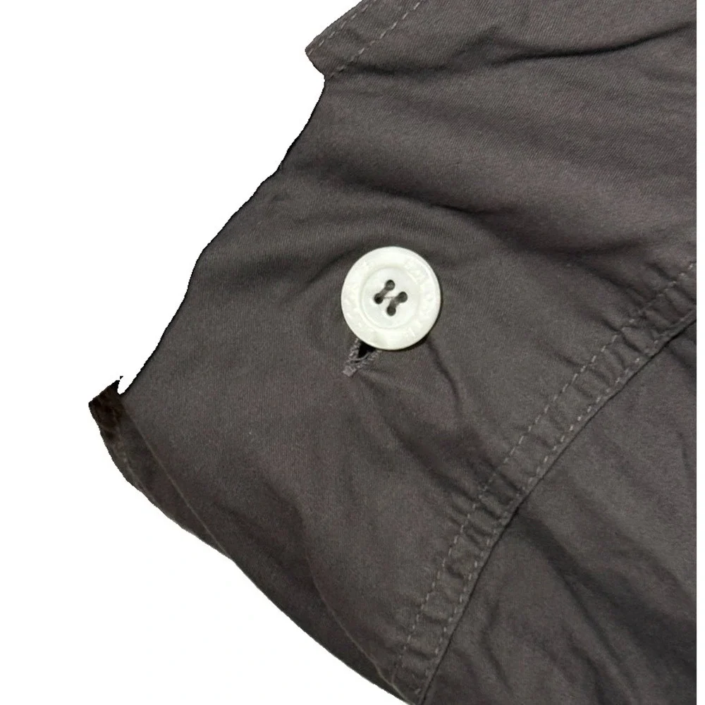 Lacoste Full / Queen Cotton Duvet Cover Solid Dark Gray Luxury Bedding